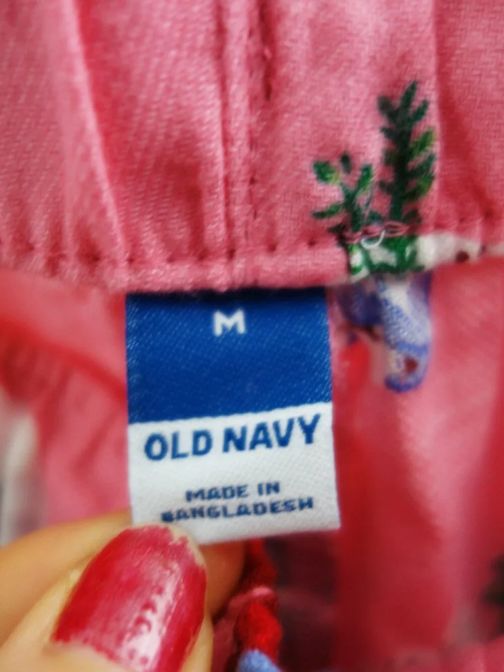 Old Navy Women's Pink Mugs Fun Flannel Pants Pajamas (M) NWT!